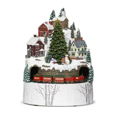 Roman 11in Musical Lighted Mountain Plays Music Christmas Tabletop Decor In Multi