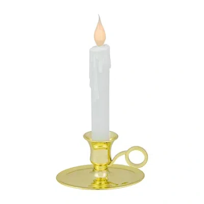 Northlight Led Oval Handle Base Flameless Candle In White