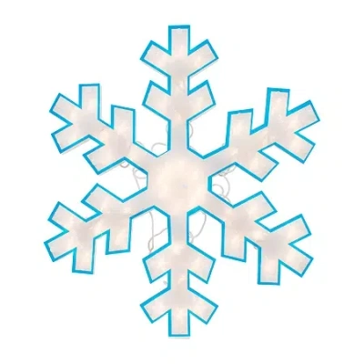 Northlight Prelit Snowflake Christmas Window Decor In Blue