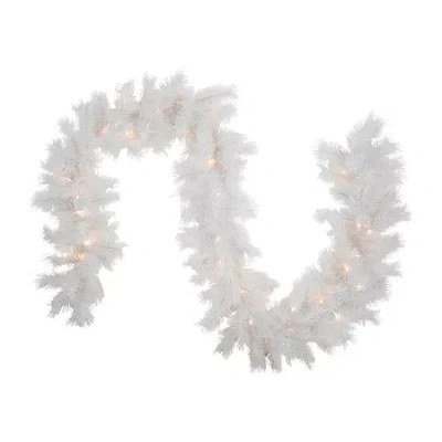 Northlight Alaskan Pine Pre-lit Christmas Indoor Garland In White