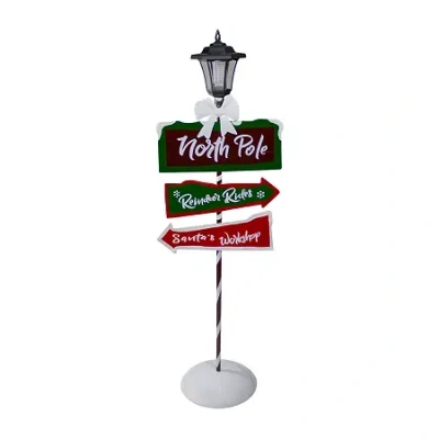 Northlight North Pole Light Up Christmas Yard Art In Red