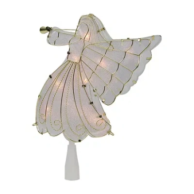 Northlight 10in Angel Warm White Lights Christmas Tree Topper In White