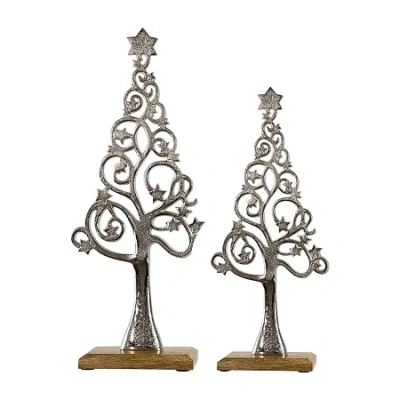 Northlight 18.5" Starry Christmas Tabletop Tree In Silver