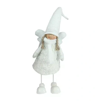Northlight 26.75'' White Bobble Girl Angel Christmas Tabletop Figurine In White