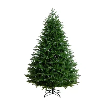Nearly Natural 7 Foot Pre-lit Multi-function Lights Pine Christmas Tree In Green