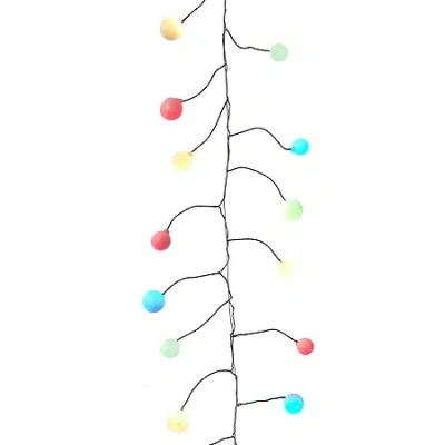 Kurt Adler 100-light 8-foot Multicolored Led Bead Cluster Garland In Multi