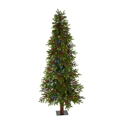 Nearly Natural 6ft. Victoria Fir Artificial Christmas Tree In Green