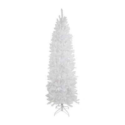 Northlight 9ft Pre-lit Rapids White Pine Pencil Artificial Christmas Tree In White