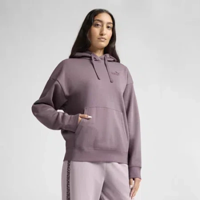 Puma Womens Long Sleeve Fleece Active Hoodie In Purple