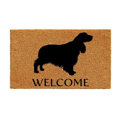Calloway Mills English Springer Spaniel Outdoor Rectangular Doormat In Brown