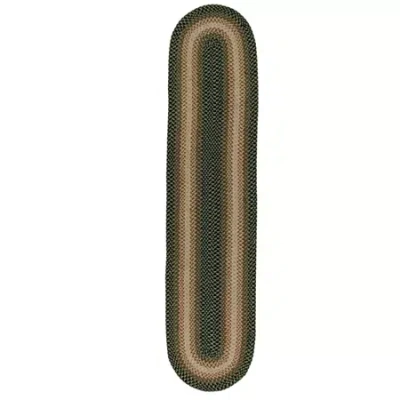 Better Trends Woodbridge Reversible Runner In Green