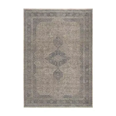 Weave & Wander Gilford Medallion Machine Made Indoor Rectangle Accent Rugs In Gray