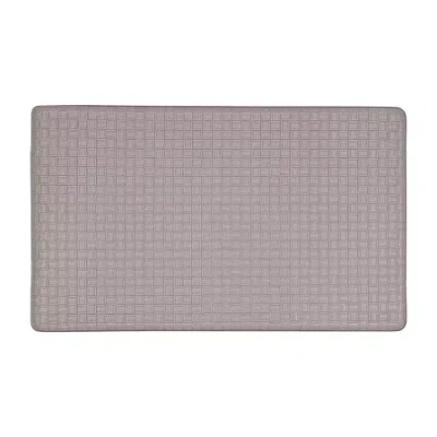 Achim Woven-embossed Anti-fatigue Kitchen Mat In Gray