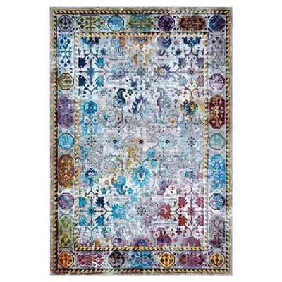 Couristan Gypsy Retro Damsel Abstract Indoor Rectangular Accent Rug In Multi