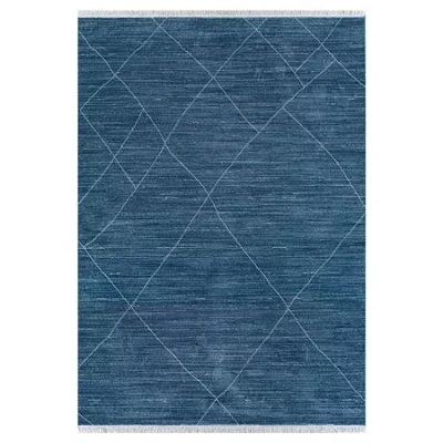 Couristan Diamante Geo Linear Indoor Rectangular Accent Rug In Blue