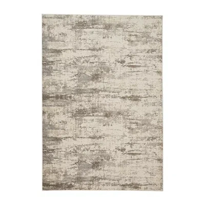 Weave & Wander Parker Abstract Machine Made Indoor Rectangle Area Rugs In White