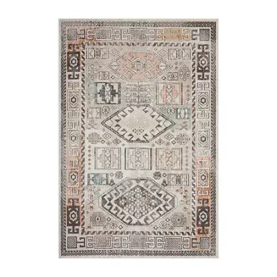 Lr Home Anica Southwestern Geometric Indoor Outdoor Rectangular Area Rug In Brown