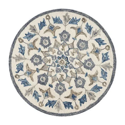 Lr Home Daisy Ely Floral Hand Tufted Indoor Round Area Rug In Multi