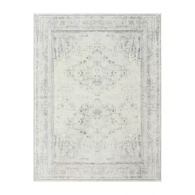 Lr Home Axel Medallion Indoor Rectangular Accent Rug In Gray