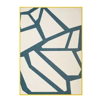 Lr Home Modern Geometric Indoor Outdoor Rectangular Area Rug In Multi
