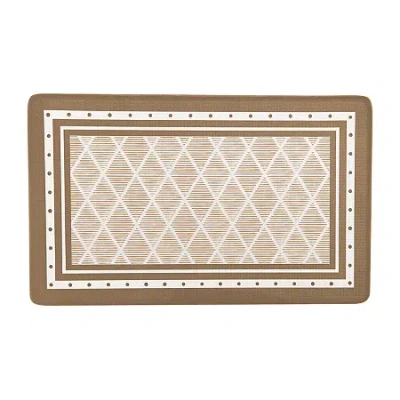 Achim Boho Anti Fatigue 18"x30" Kitchen Mat In Brown