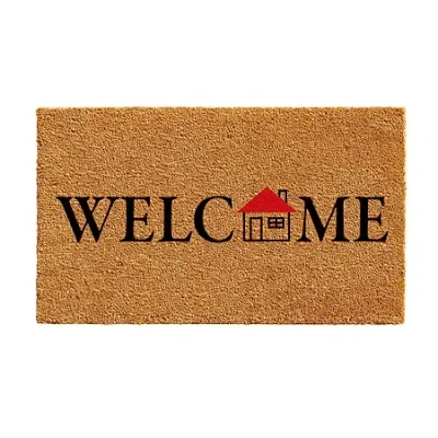Calloway Mills Little House Welcome Outdoor Rectangular Doormat In Multi