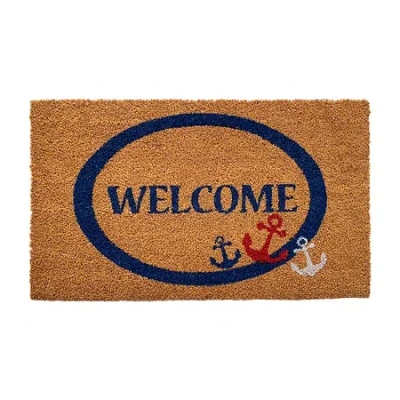 Calloway Mills Triple Anchor Outdoor Rectangular Doormat In Multi