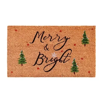 Calloway Mills Yule Outdoor Rectangular Doormat In Multi