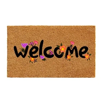 Calloway Mills Spring Welcome Outdoor Rectangular Doormat In Multi