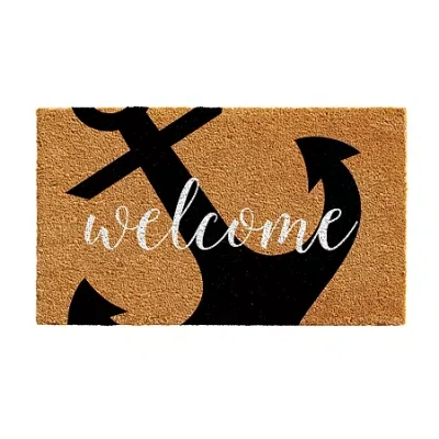 Calloway Mills Anchor Welcome Outdoor Rectangular Doormat In Multi