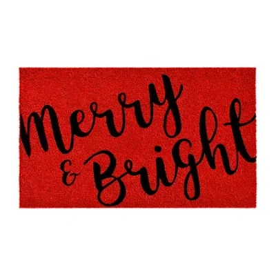 Calloway Mills Merry And Bright Outdoor Rectangular Doormat In Multi