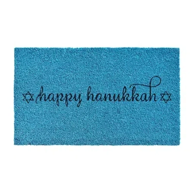 Calloway Mills Happy Hanukkah Outdoor Rectangular Doormat In Multi
