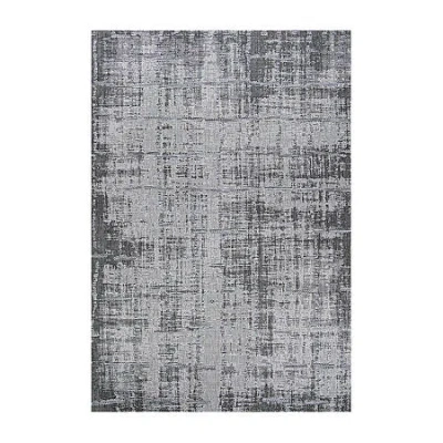 Couristan Charm Tiverton Flatweave Indoor Outdoor Rectangular Accent Rug In Gray