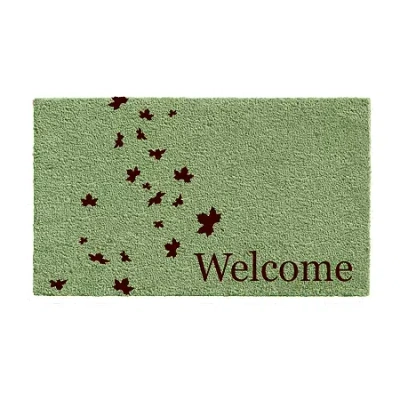 Calloway Mills Fall Welcome Outdoor Rectangular Doormat In Green