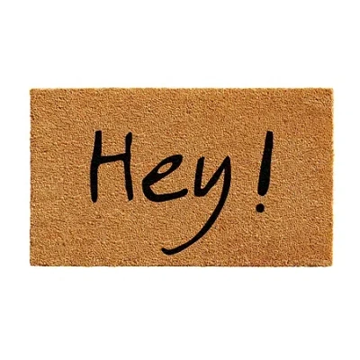 Calloway Mills Hey Grey/green Outdoor Rectangular Doormat In Brown