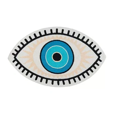 Momeni Cucina All Seeing Eye Washable Indoor Outdoor Rugs In Brown