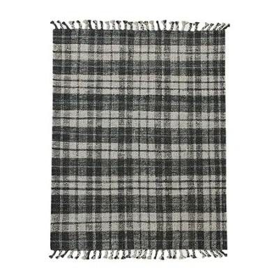 Amer Rugs Hermoppa Aster Plaid Flatweave Plaid Reversible Indoor Rectangular Accent Rug In Gray