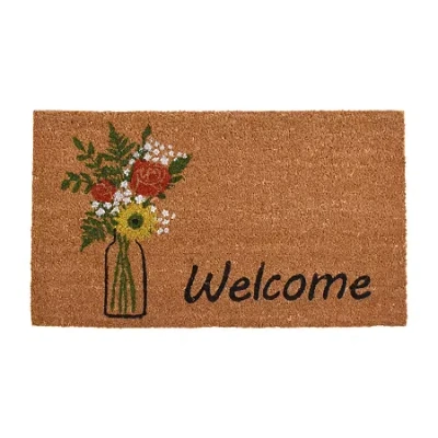 Calloway Mills Summer Bouquet Outdoor Rectangular Doormat In Multi