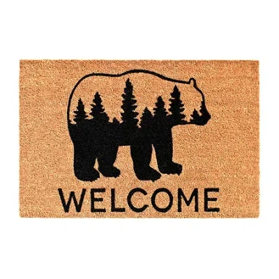 Calloway Mills Bear Country Outdoor Rectangular Doormat In Multi