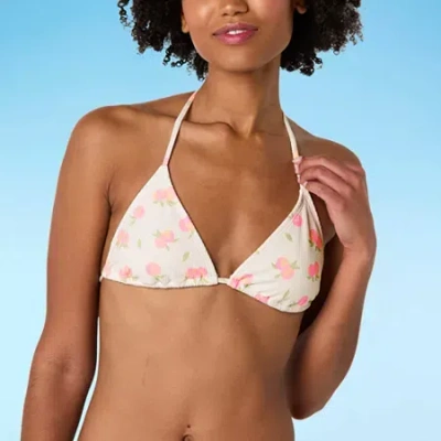 Forever 21 Womens Adjustable Straps Dots Juniors Bralette Bikini Swimsuit Top In White