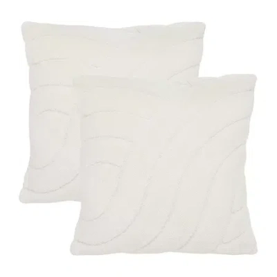 Safavieh Verli 2-pc. Square Throw Pillow In White