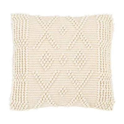 Safavieh Baird Square Throw Pillow In White