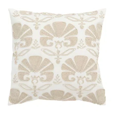 Safavieh Florini Square Throw Pillow In Sand