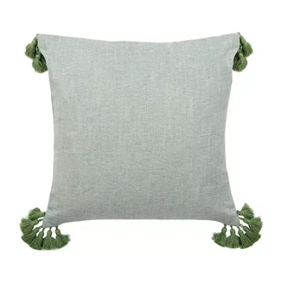 Safavieh Larzon Square Throw Pillow In Green