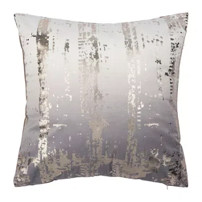 Safavieh Rensia Square Throw Pillow In Silver