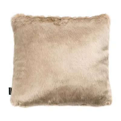Safavieh Adanna Fur Square Throw Pillow In Brown