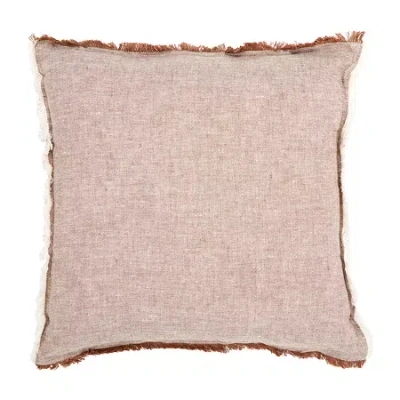 Safavieh Theia Linen Square Throw Pillow In Pink