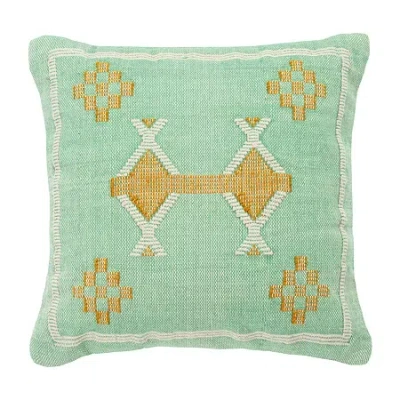 Safavieh Halstead Square Throw Pillow In Blue