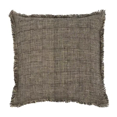 Safavieh Inara Linen Square Throw Pillow In Black