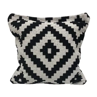 Lr Home Marry Modern Square Throw Pillow In Black